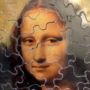 Michele Wilson 30 Piece Mona Lisa Wood Handmade Puzzle